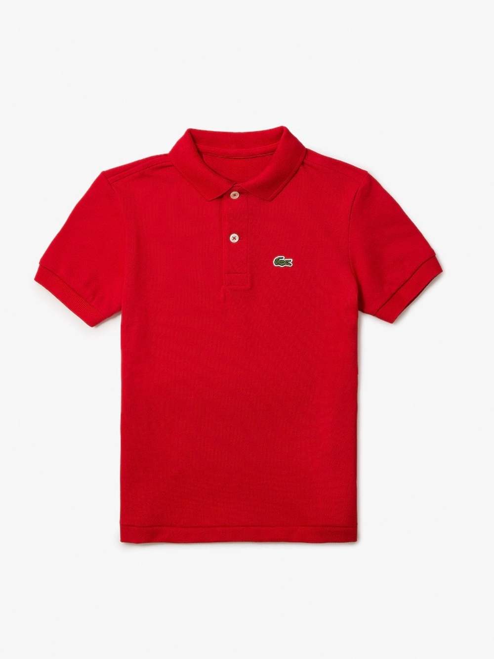 Lacoste Boys'/Kids’ Petit Piqué Polo in Red•240 – Size 8
